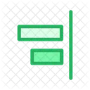 Aligner horizontalement à droite  Icône