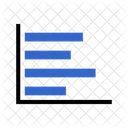 Horizontal gestapeltes Balkendiagramm  Symbol