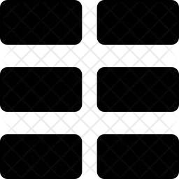Horizontal Grid  Icon