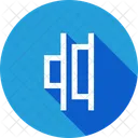 Horizontal Distribute Center Icon