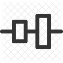Horizontal Center Right Icon