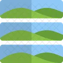 Horizontal Image Grid Icon