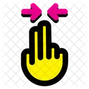 Horizontal Scroll Finger Hand Icon