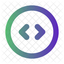 Horizontal scroll Icon - Download in Gradient Style