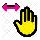 Horizontal Scroll Finger Hand Icon