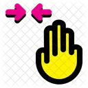 Horizontal Scroll Finger Hand Icon