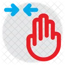 Horizontal Scroll Finger Hand Icon