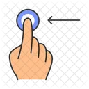 Horizontal scroll left gesturing  Icon