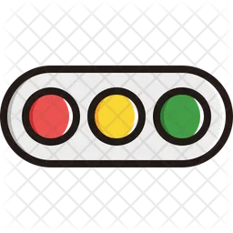 Horizontal traffic light  Icon