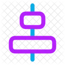 Horizontal Ausrichten Zentriert Symbol