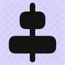 Horizontal Ausrichten Zentriert Symbol