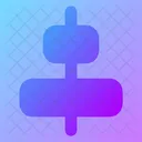 Horizontal Ausrichten Zentriert Symbol
