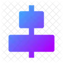 Horizontal Ausrichten Zentriert Symbol