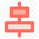 Horizontal Ausrichten Zentrieren Symbol