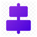 Horizontal Ausrichten Zentriert Horizontal Ausrichten Symbol