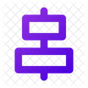 Horizontal Ausrichten Zentriert Horizontal Ausrichten Symbol