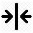 Horizontal zentriert ausrichten  Symbol
