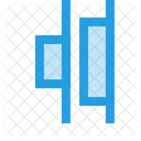 Horizontal Verteilen Zentrieren Symbol