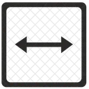 Horizontal Breite Pfeil Symbol