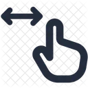Geste Kneifen Horizontal Icon