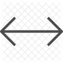 Horizontal Erweitern Ausrichtungswerkzeug Horizontaler Pfeil Symbol