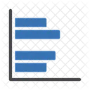 Horizontale Grafik Horizontales Diagramm Datenanalyse Symbol