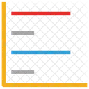 Horizontal Diagramm Analyse Symbol