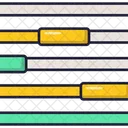 Horizontales Balkendiagramm  Symbol