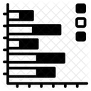 Horizontales Balkendiagramm  Symbol