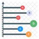 Business Infografik Statistisches Diagramm Balkendiagramm Symbol