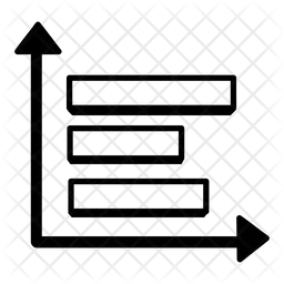 Horizontales Balkendiagramm  Symbol