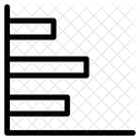 Horizontales Balkendiagramm Geschaftsdiagramm Leistung Symbol