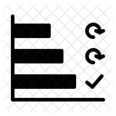 Horizontales Balkendiagramm Horizontal Balken Symbol