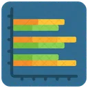 Horizontales Balkendiagramm Horizontal Balken Symbol