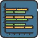 Horizontales Balkendiagramm  Symbol