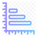 Horizontales Balkendiagramm Balkendiagramm Balkengraph Symbol