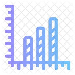 Horizontales Balkendiagramm  Symbol