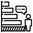 Horizontales Balkendiagramm Horizontal Balkendiagramm Symbol