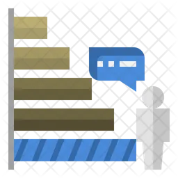 Horizontales Balkendiagramm  Symbol