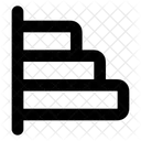 Horizontales Balkendiagramm Wachstum Horizontales Wachstumsdiagramm Horizontales Wachstumsdiagramm Symbol