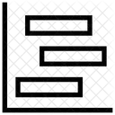 Horizontal Analytik Statistik Symbol