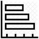 Horizontale Diagramm Geschaft Symbol