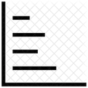 Horizontale Diagramm Geschaft Symbol