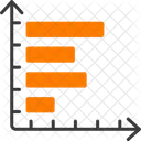 Horizontales Diagramm Daten Grafik Symbol