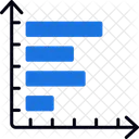 Horizontales Diagramm Daten Grafik Symbol