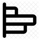 Horizontales Diagramm  Symbol