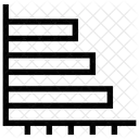 Horizontal Balken Analyse Symbol