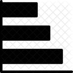 Horizontales Diagramm  Symbol