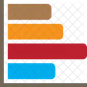 Horizontales Diagramm Saulendiagramm Diagramm Icon