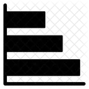 Horizontale Grafik Horizontal Diagramm Symbol